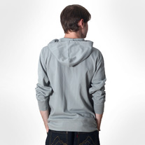 Men's Zip-Up Hoody Sweatshirt-Limestone