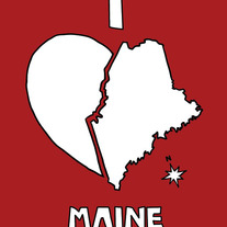 Maine love, 5x7 print