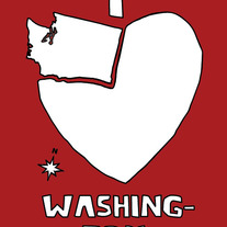 Washington love, 5x7 print