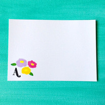 personalized flat notecards | hana