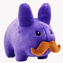 Stache Purple Plush Labbit 7"