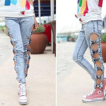 Side Bow Skinny Jeans LIMITED!!