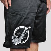 "Pipe" Shorts with Pockets on Black