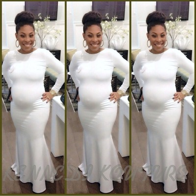 White Maternity Dress