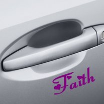 Personalized Door Handle Name with Hearts Vinyl Decal