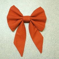 Red Polka Dot Mini School Girl Bow 