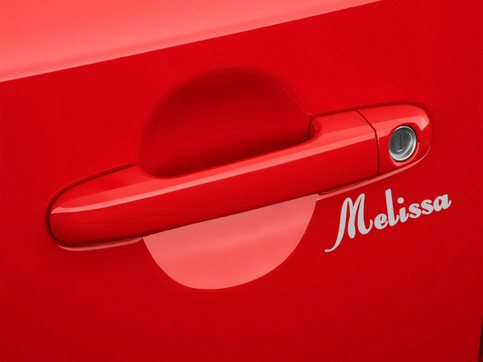 Personalized Door Handle Vinyl Decal
