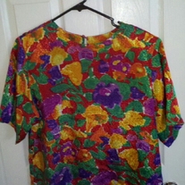 Distinction Bright Colored Blouse sz 12