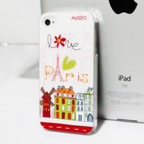 New I Love Paris Relief iPhone 4/4S Case