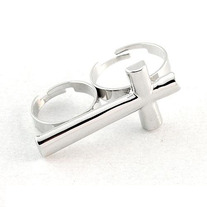 Two finger cross ring