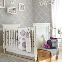 Designer Pattern great for kids and nursery room Wall DIY Stencil Home Decor