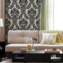 Audrey Victorian Classic Damask Allover Designer Pattern Wall Stencil Decor