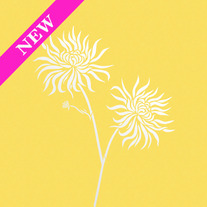 Beautiful Makeover Chrysanthemums Flower Designer Pattern Wall Stencil Home Decor 