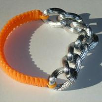 Tangerine Tango in Silver Swirl