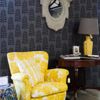 Acacia Trees Forest Allover Designer Pattern Wall Stencil 