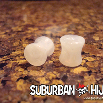 White UV Granite Saddle Plugs