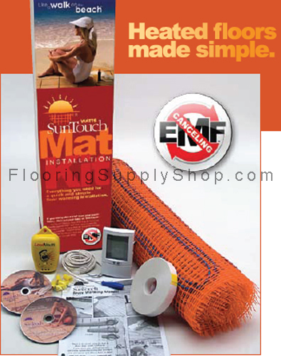 SunTouch In Floor Heating Tape Mat Kits 2ft wide - 170 sq · Flooring