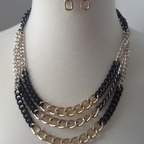 Gradient Chain Necklace Set - more colors