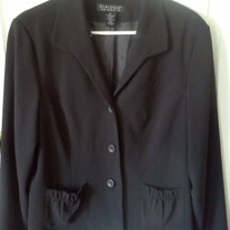 Dialogue Black Blazer Sz 16