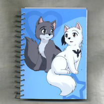 Notebook S - Raven Wolf: Chibi Couple - Teddy x Iuana