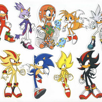 Stickers - Sonic the Hedgehog Character Stickers (Fanart)