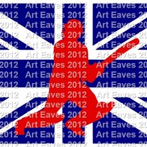 Cricket Union Jack Two Color Vinyl Decal