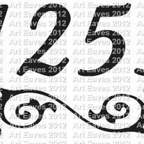 Vinyl House Number Decal