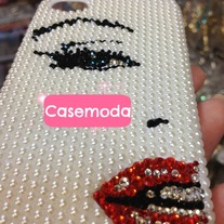 New Bling Sparkle Half Face of Marliyn Monroe iPhone 4/4s Case