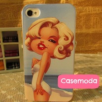 New Cute Marilyn Monroe iPhone 4/4S Case #2