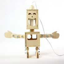 DIY double sided robot lamp