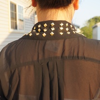 Studded Collar Blouse