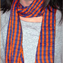 Cotton Orange and Blue Florida Gator Scarf - Thumbnail 1