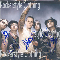 M.SHADOWS THE REV JIMMY SULLIVAN AVENGED SEVENFOLD SIGNED PHOTO