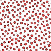 Fat Quarter-Little Apples Apples in White/1851715