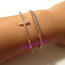 Skinny Cross Bracelet