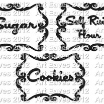 Kitchen Vinyl Canister Labels