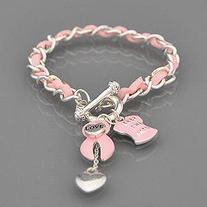 Keep the Faith Pink Ribbon Bracelet