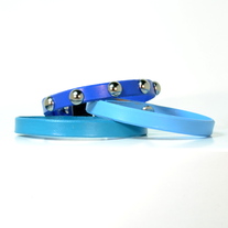 Colorful Cat Collar w. Domed Rivet Accent