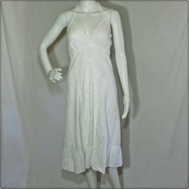 White Halter Dress