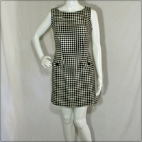 Vintage Black and White Sheath Dress