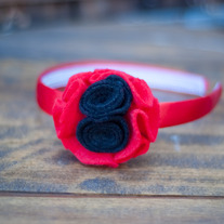 Black & Red Headband