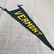 Vintage Stitched Felt Pennant - University of Vermont