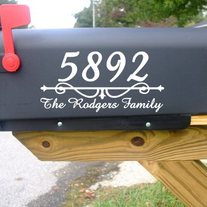 Scroll Bar Mailbox Decal