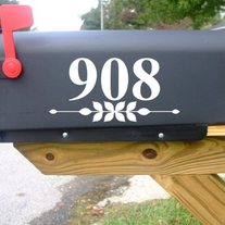 Flower Bar Mailbox Vinyl Decal