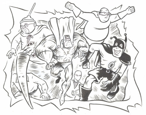 Offbeat/Parody Superheroes