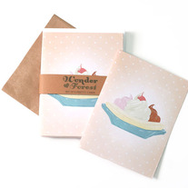 Banana Split Retro Card Set of 6
