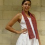 Cotton Orange and Blue Florida Gator Scarf - Thumbnail 2