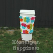 Coffee Cozy ~ Neon Cupcakes