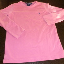 Girls Ralph Lauren LS Pink Shirt Size 6