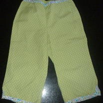 Green/White Polka Dot Capris-Gymboree-Size 4T